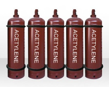 Welded and seamless steel dissolved acetylene gas cylinders